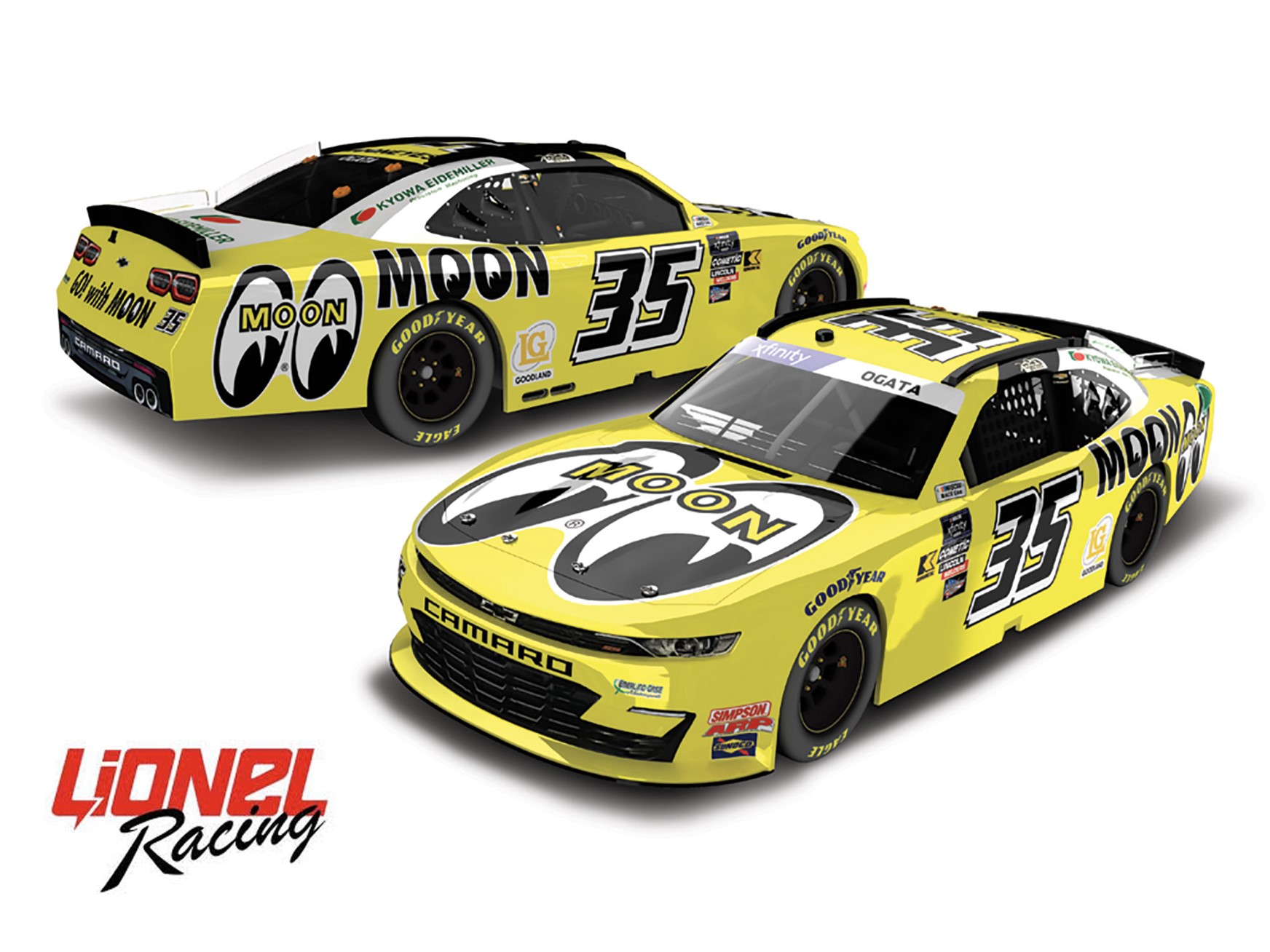 2024 #35 Akinori Ogata Mooneyes 1/64 Azione NASCAR Diecast ARC 2024 #35 Akinori Ogata Mooneyes 1/64 Azione NASCAR Diecast ARC